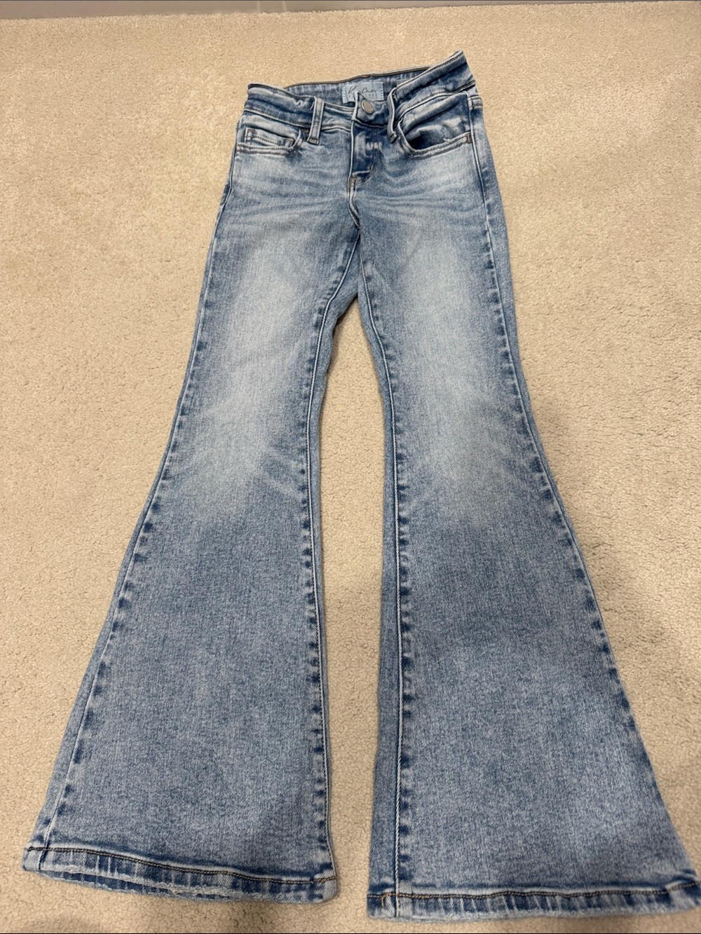 Girls Kan-Can Mid-Rise Flare Jeans Size 8